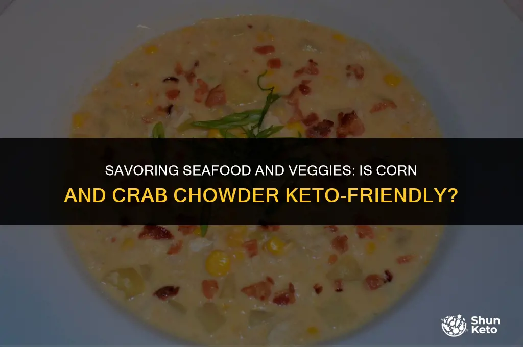 is corn and crab chowder keto