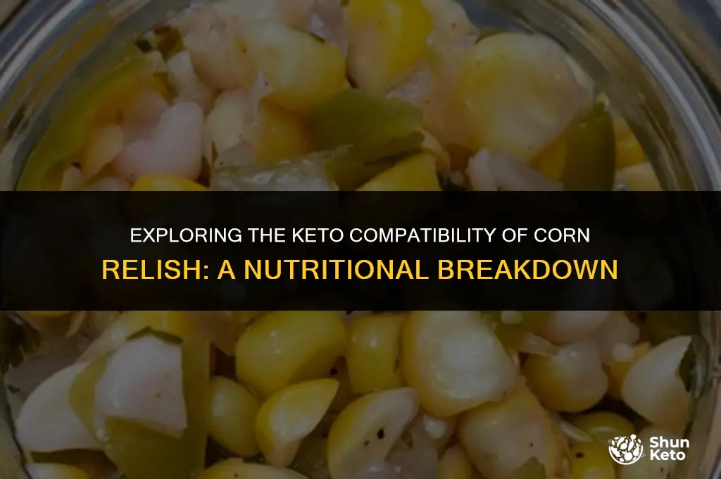 is corn relish keto