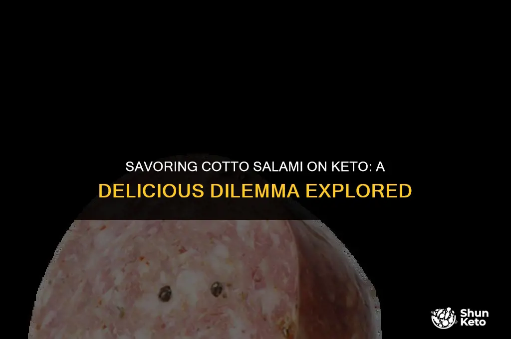is cotto salami keto