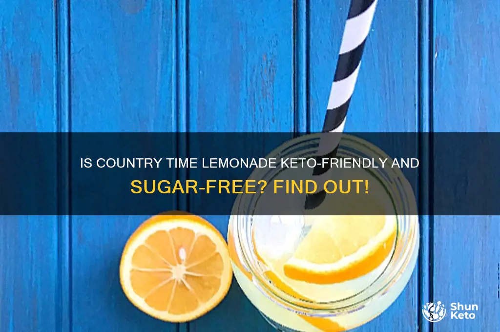 is country time lemonade keto friendly sugar free