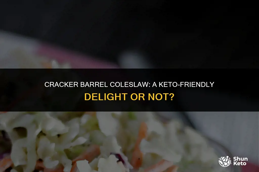 is cracker barrel coleslaw keto
