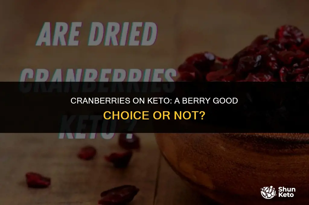 is cranberries keto friendly
