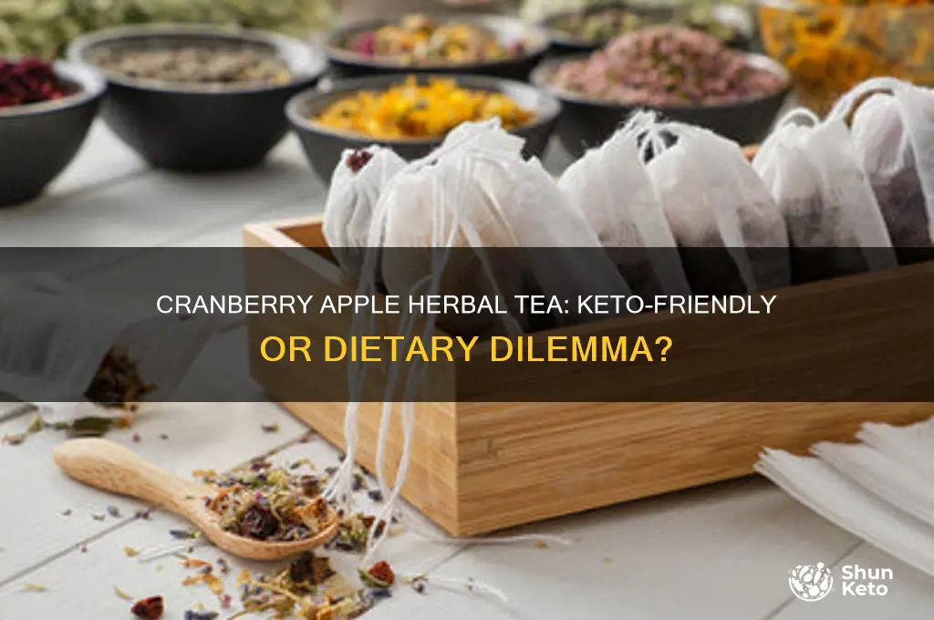 is cranberry apple herbal tea ok on keto diet