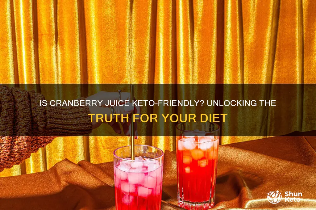 is cranberry juice keto