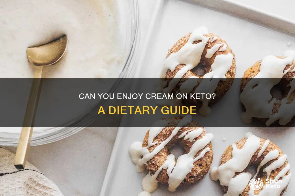 is cream allowed in keto diet
