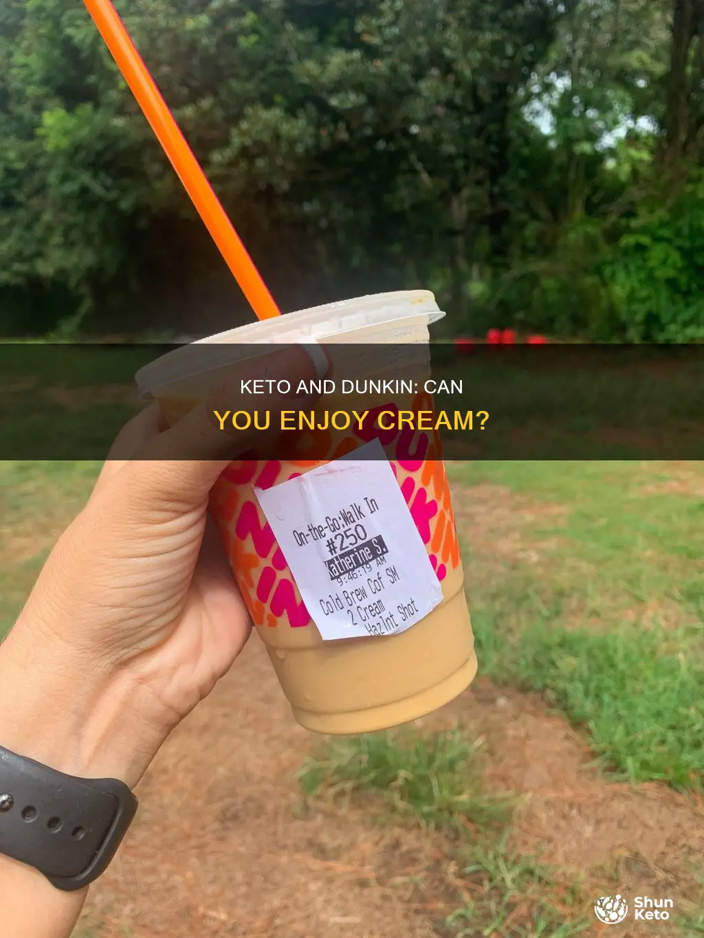 is cream at dunkin keto