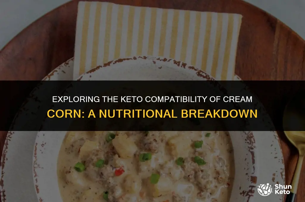 is cream corn keto friendly