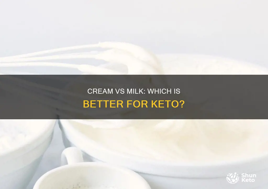 is cream or milk better for you keto