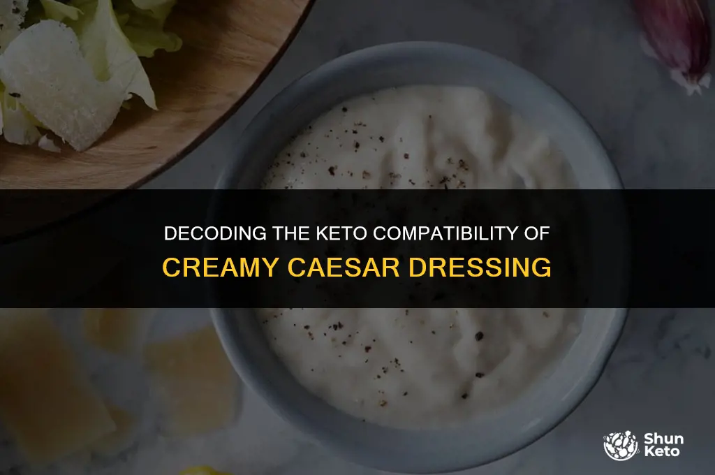 is creamy caesar dressing keto friendly