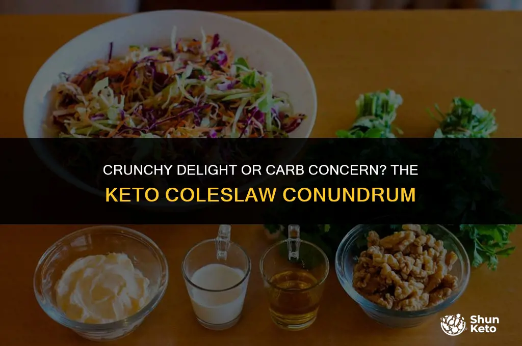 is creamy coleslaw keto