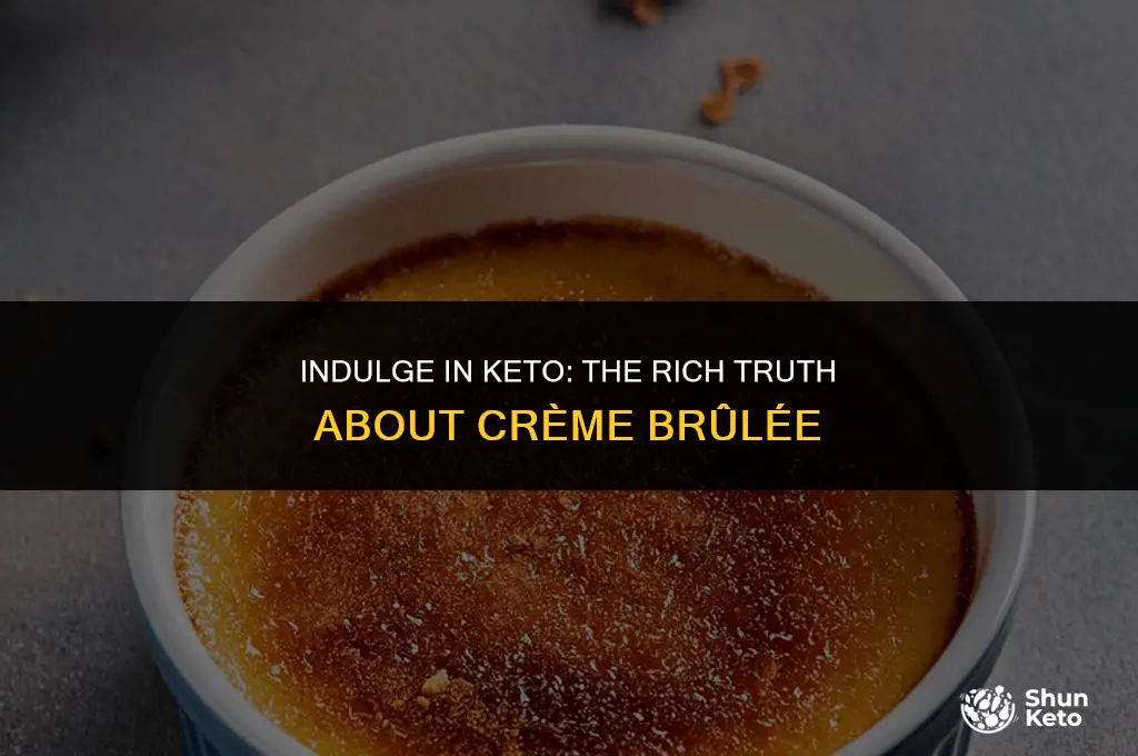 is creme brulee keto