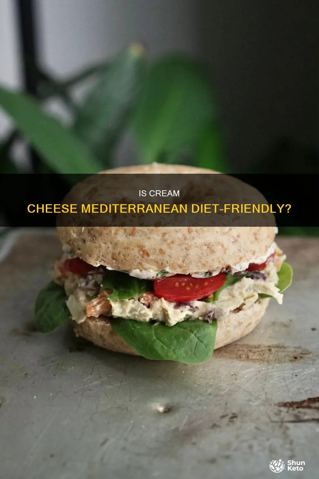 is creme cheese okay on the mediterranean diet
