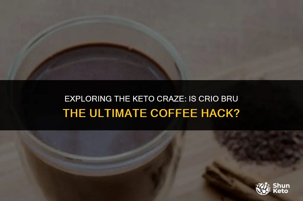 is crio bru keto