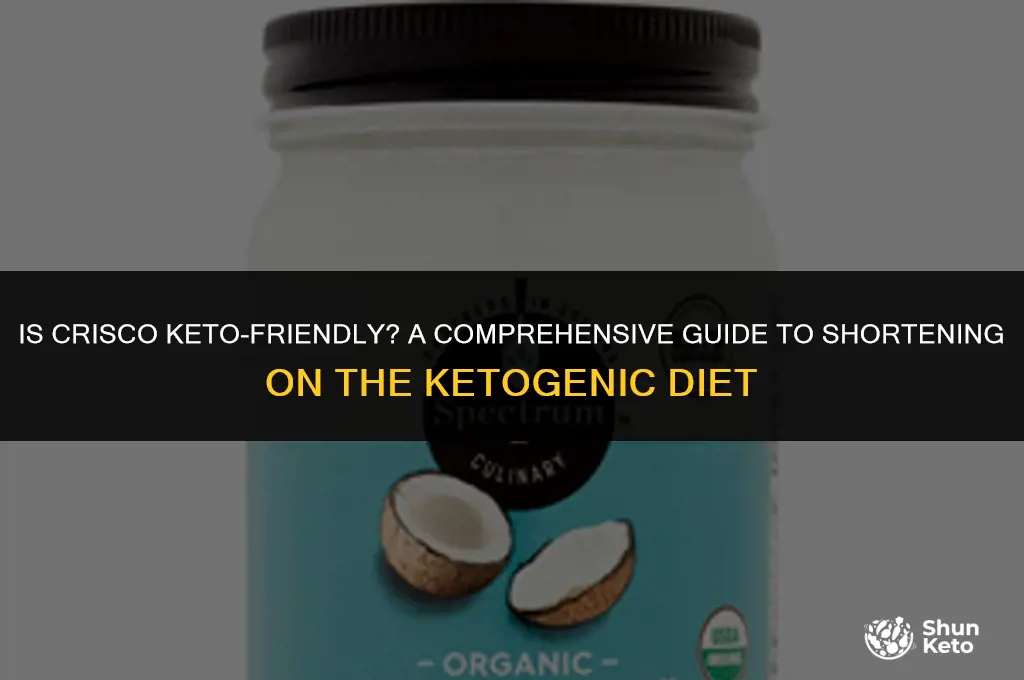 is crisco keto