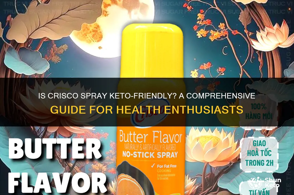 is crisco spray keto