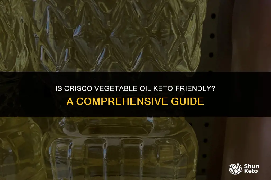 is crisco vegetable oil keto