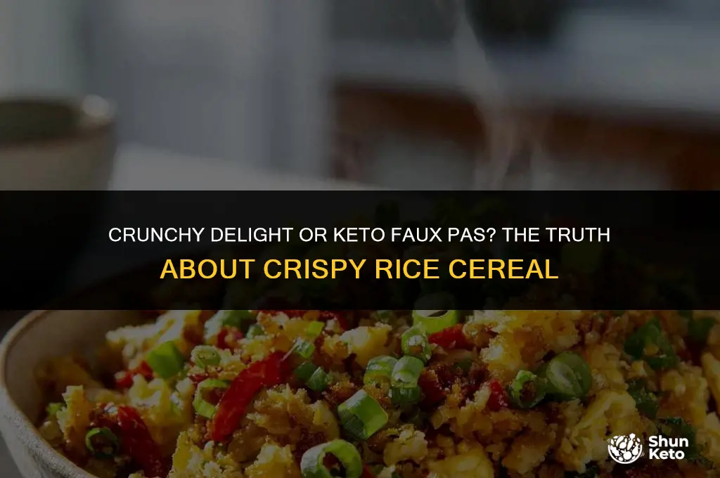 is crispy rice cereal keto