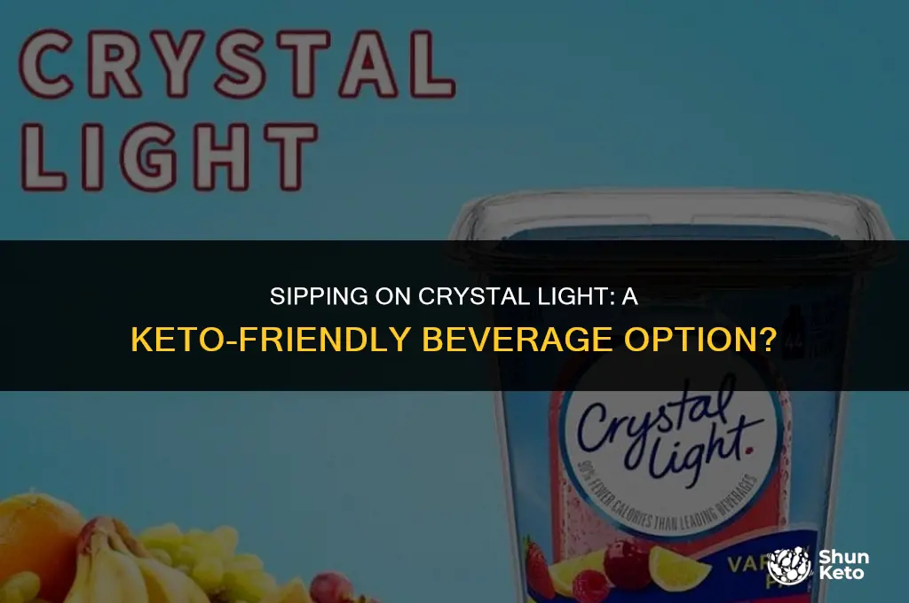 is crystal light drink mix keto friendly