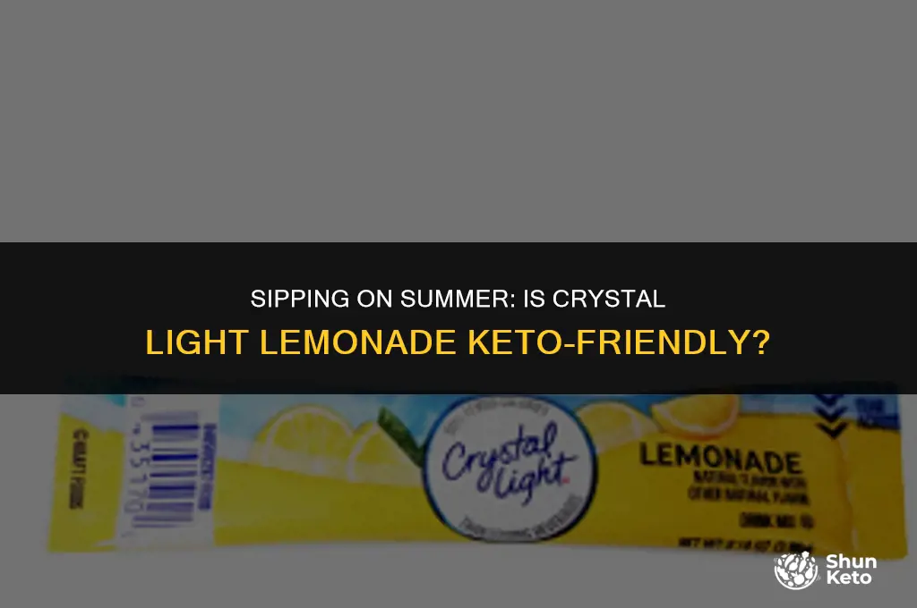 is crystal light lemonade keto