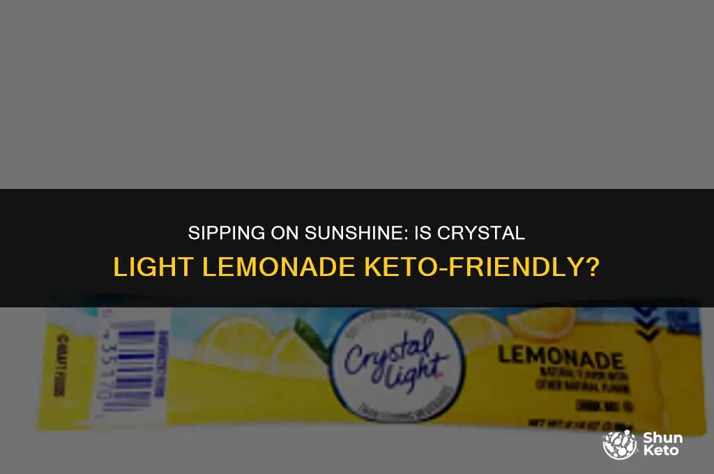 is crystal light leomonade keto friendly