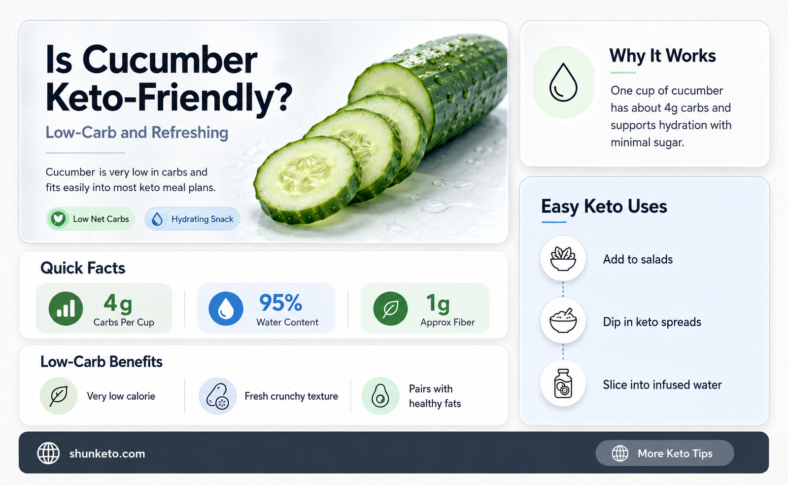 are cucumber keto