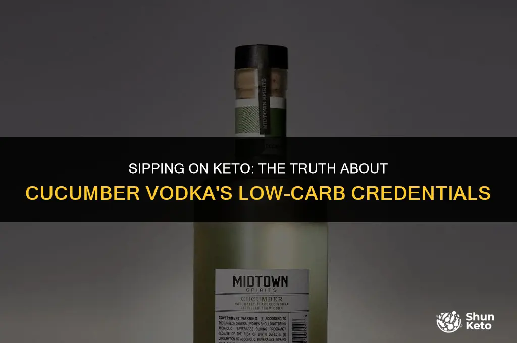 is cucumber vodka keto friendly