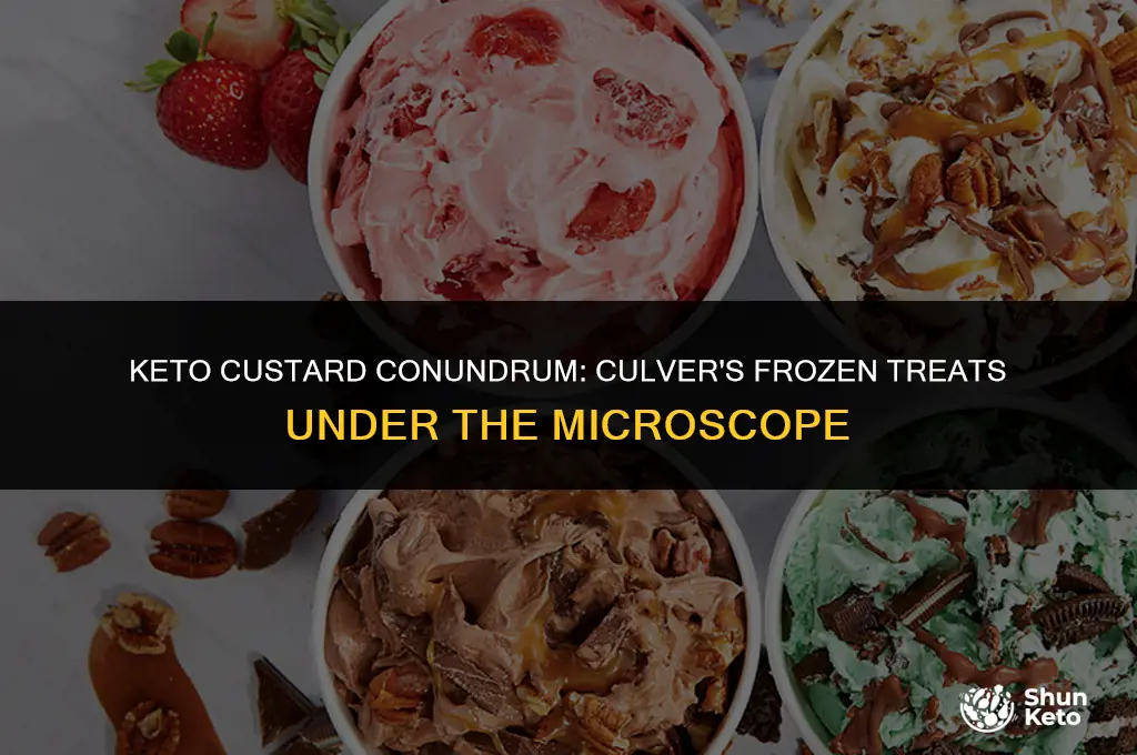 is culvers frozen custard keto friendly