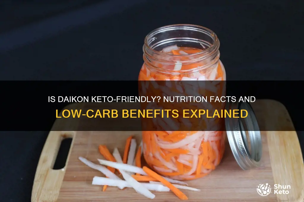 is daikon keto