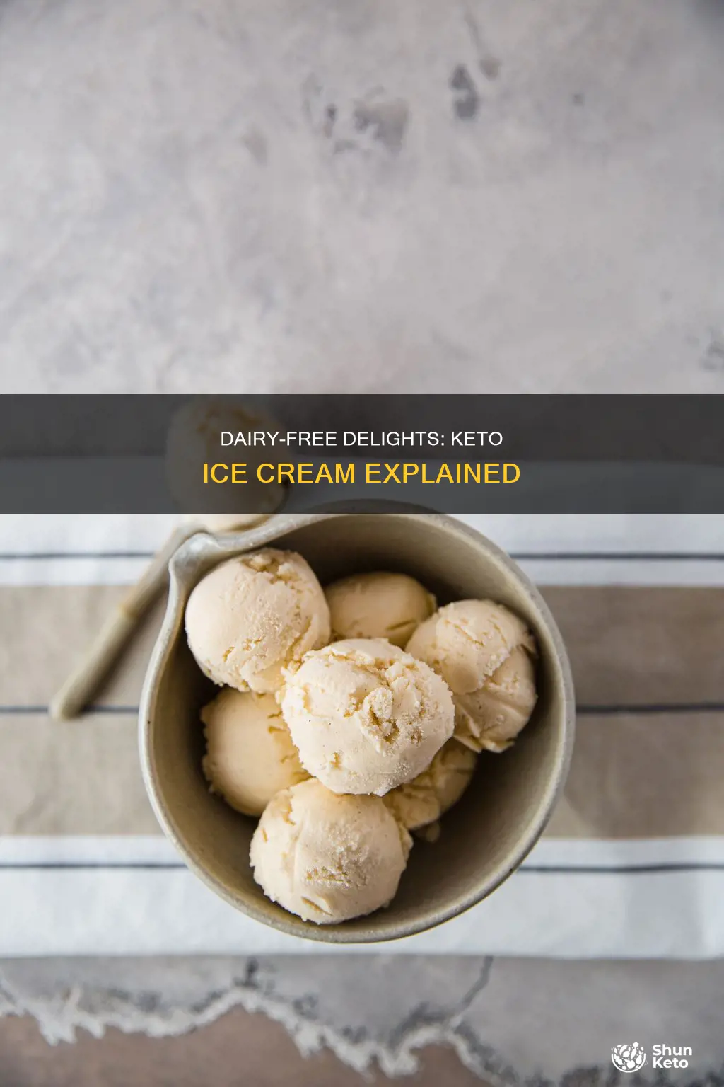 is dairy free ice cream keto