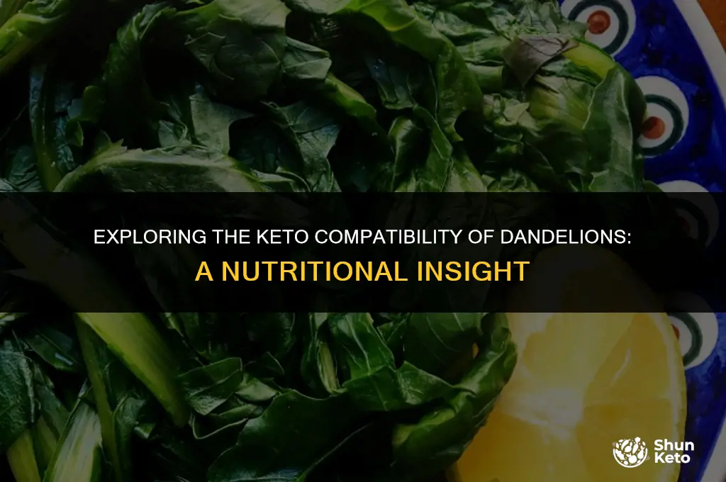 is dandelion keto friendly