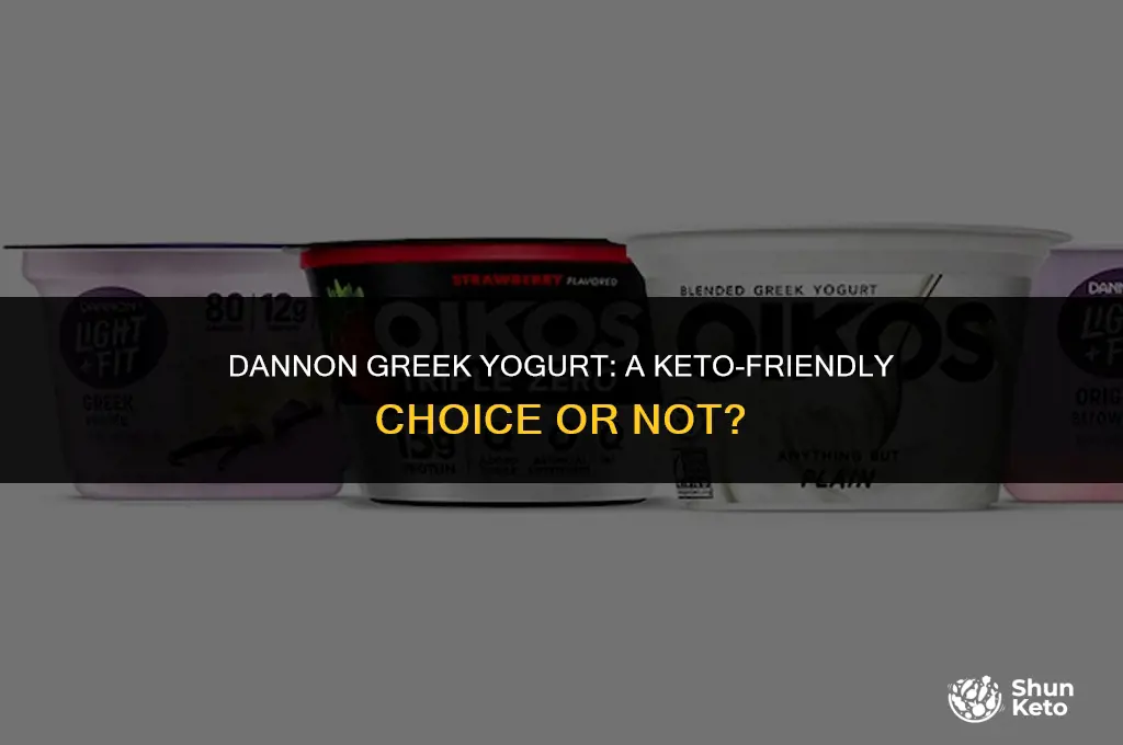 is dannon greek yogurt keto