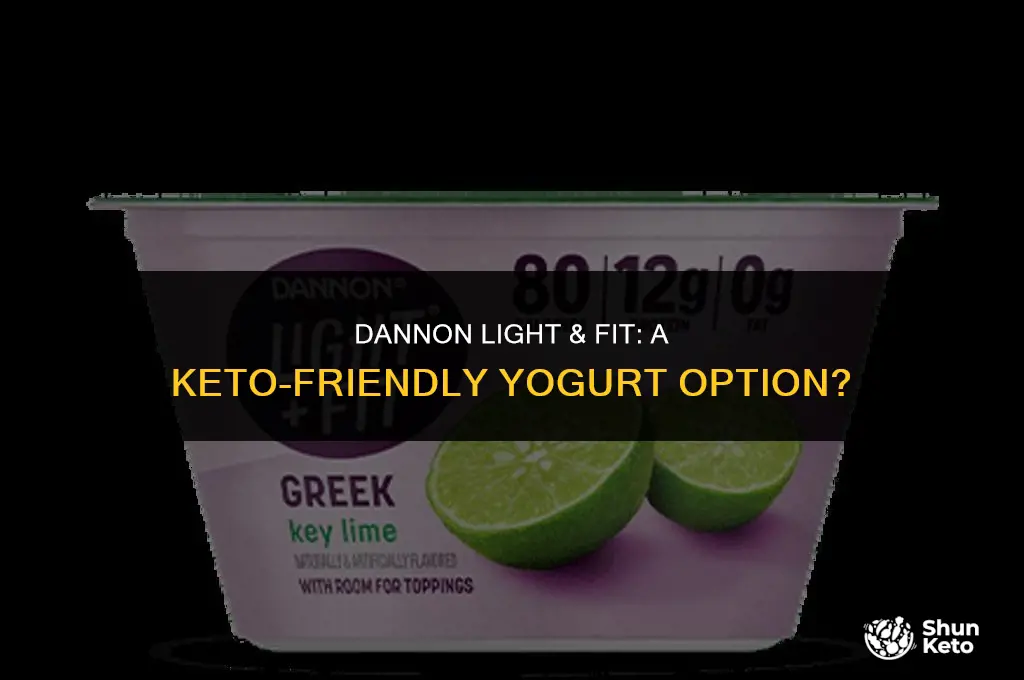 is dannon light and fit keto friendly