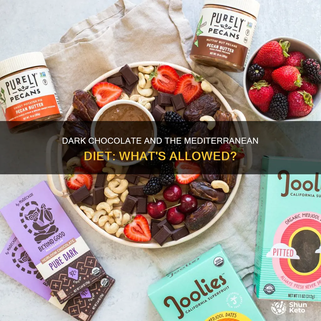 is dark chocolate allowed on mediterranean diet