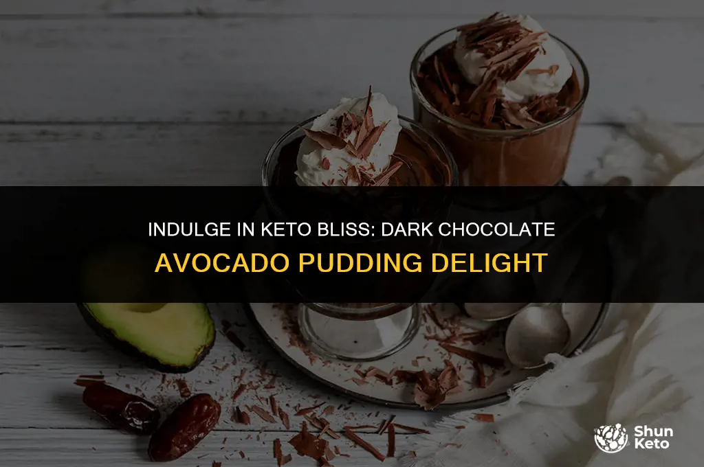 is dark chocolate avocado pudding keto