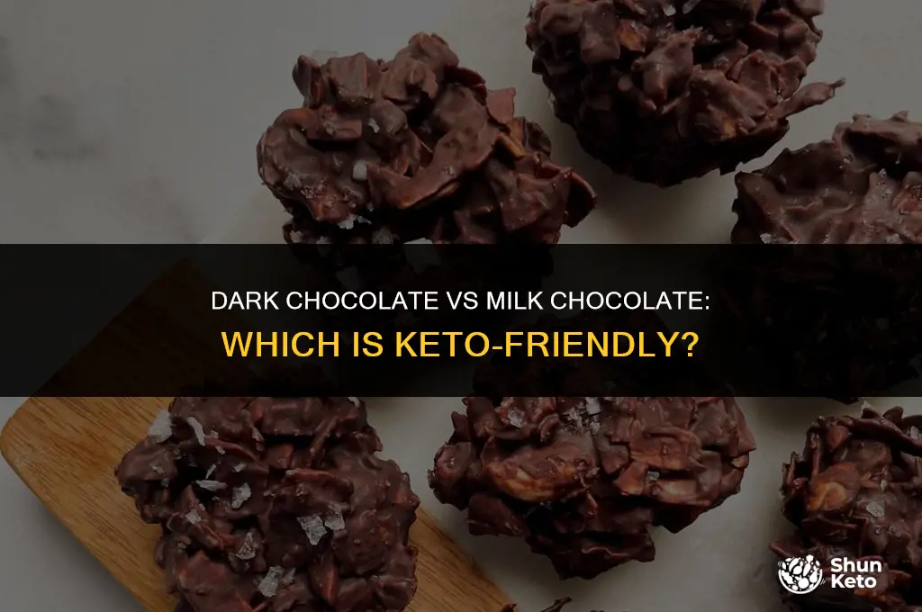 is dark chocolate better then milk chocolate on keto
