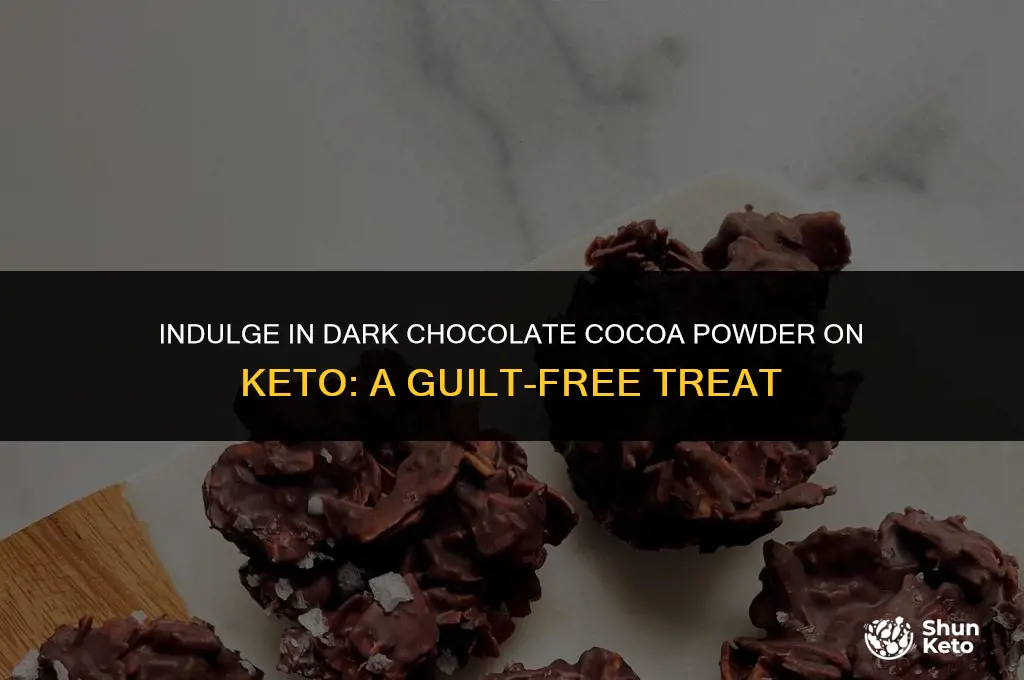 is dark chocolate cocoa powder keto