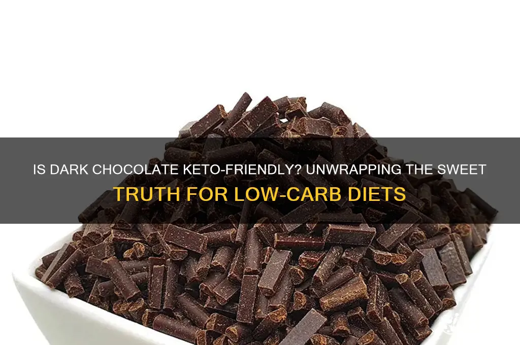 is dark chocolate keto