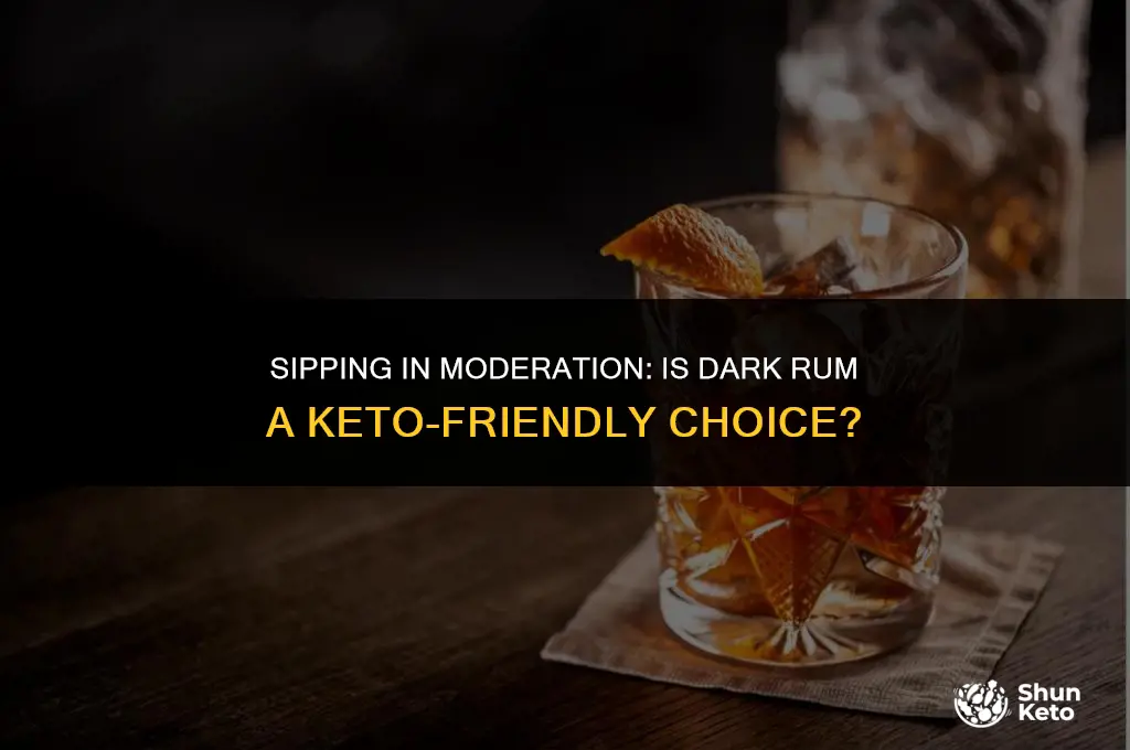 is dark rum keto friendly