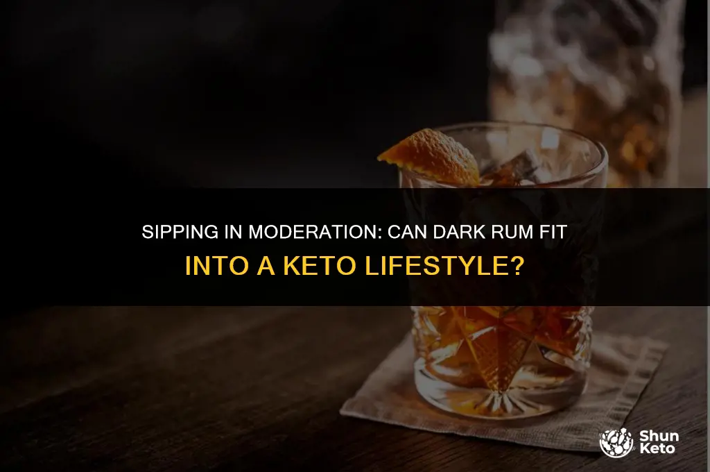 is dark rum keto
