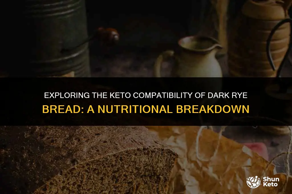 is dark rye bread keto friendly