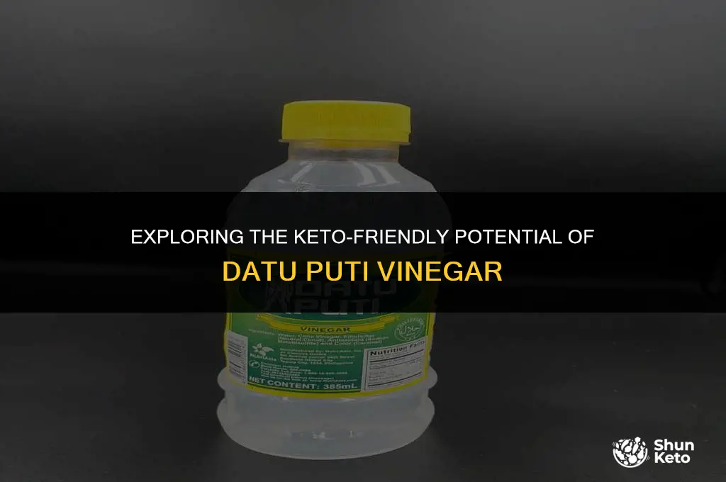 is datu puti vinegar keto