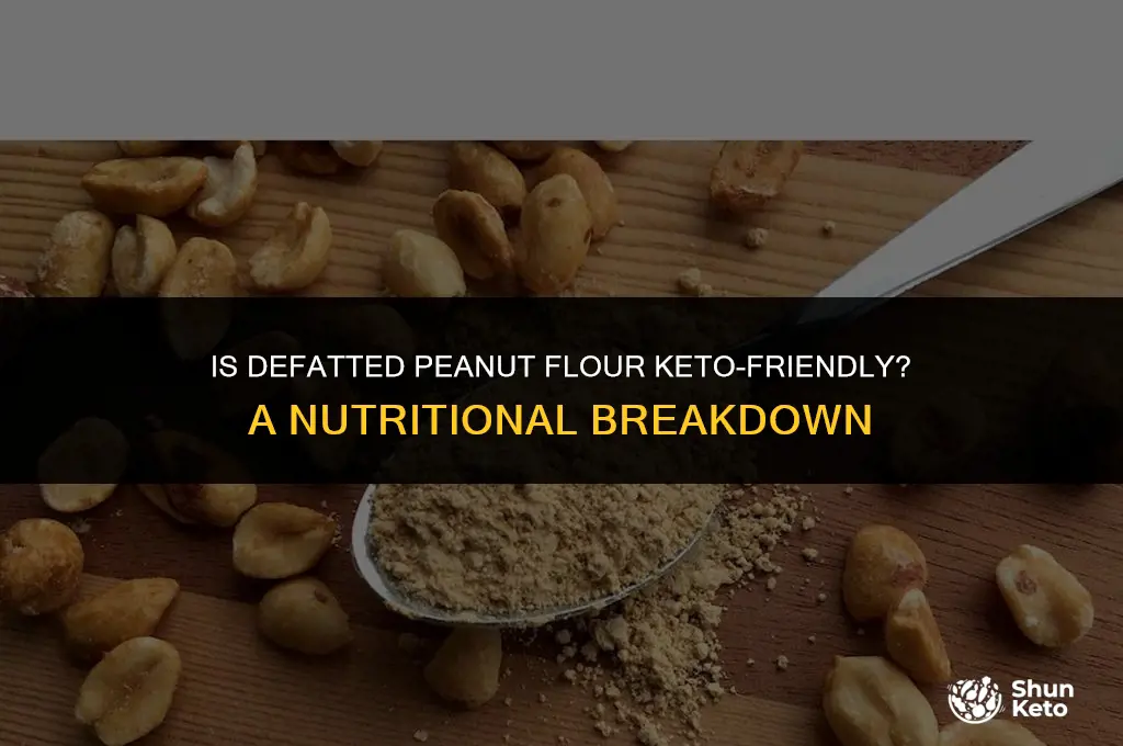 is defatted peanut flour keto