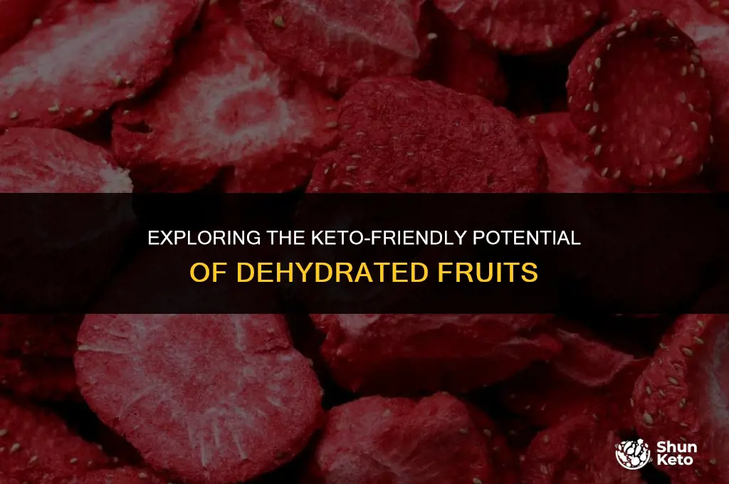 is dehydrated fruit keto