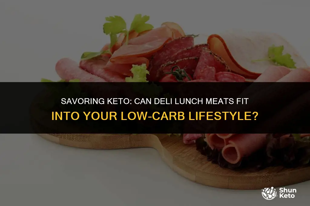 is deli lunch meat keto