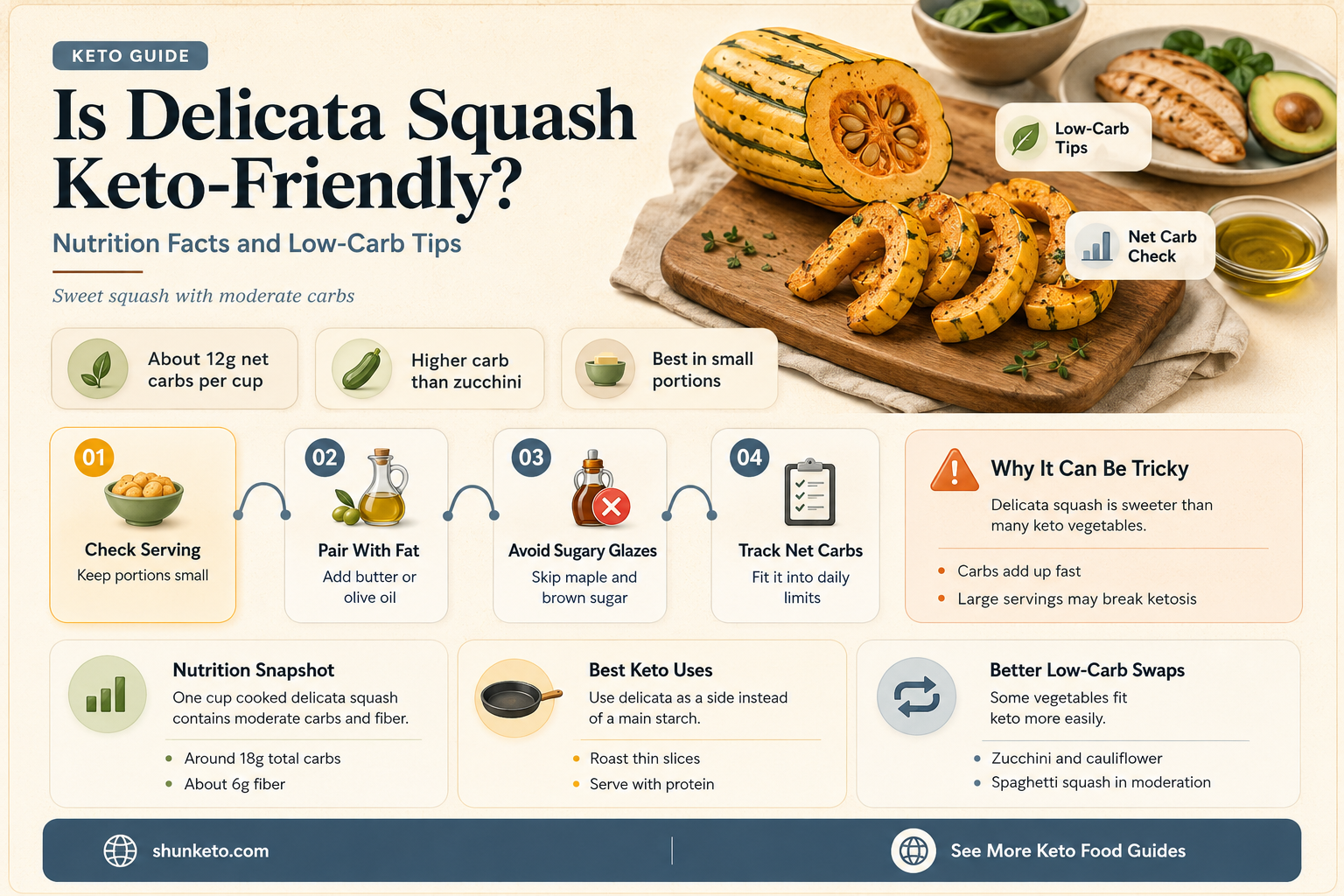 are delicata squash keto