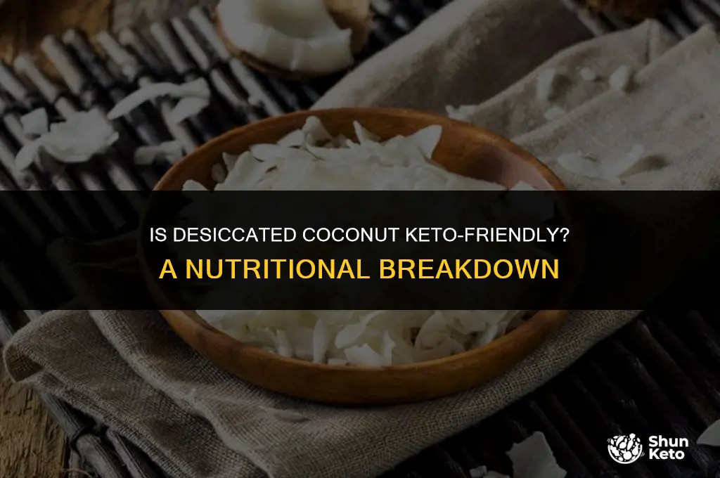 is desiccated coconut keto