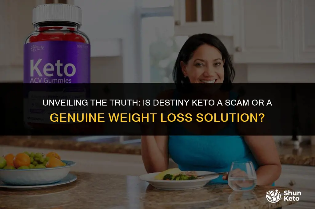 is destiny keto a scam