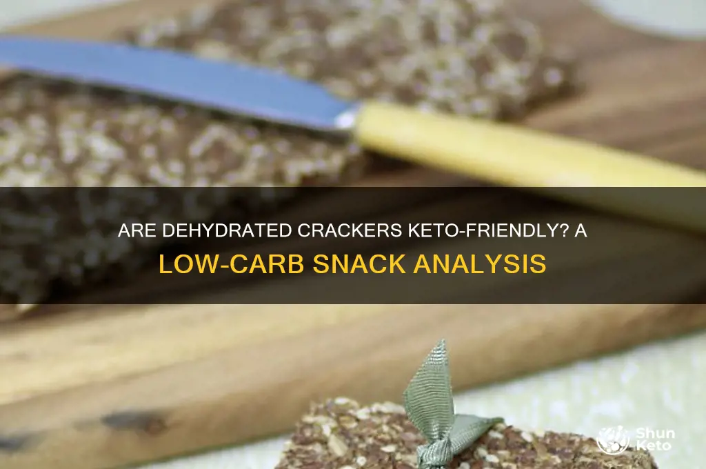 is deydrated crackers ok for keto diet