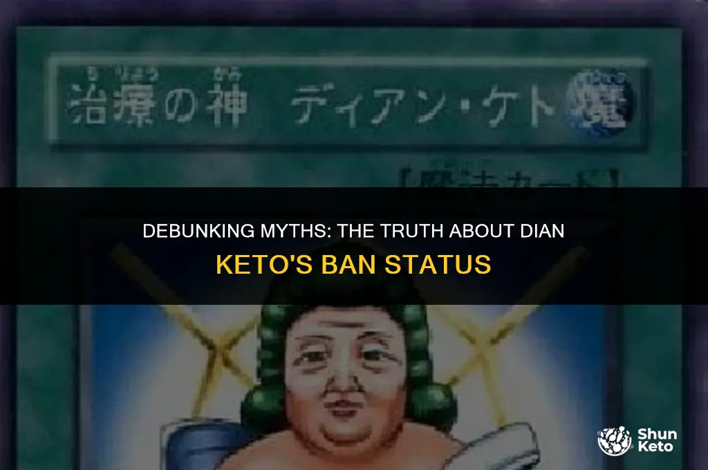 is dian keto the cure master banned