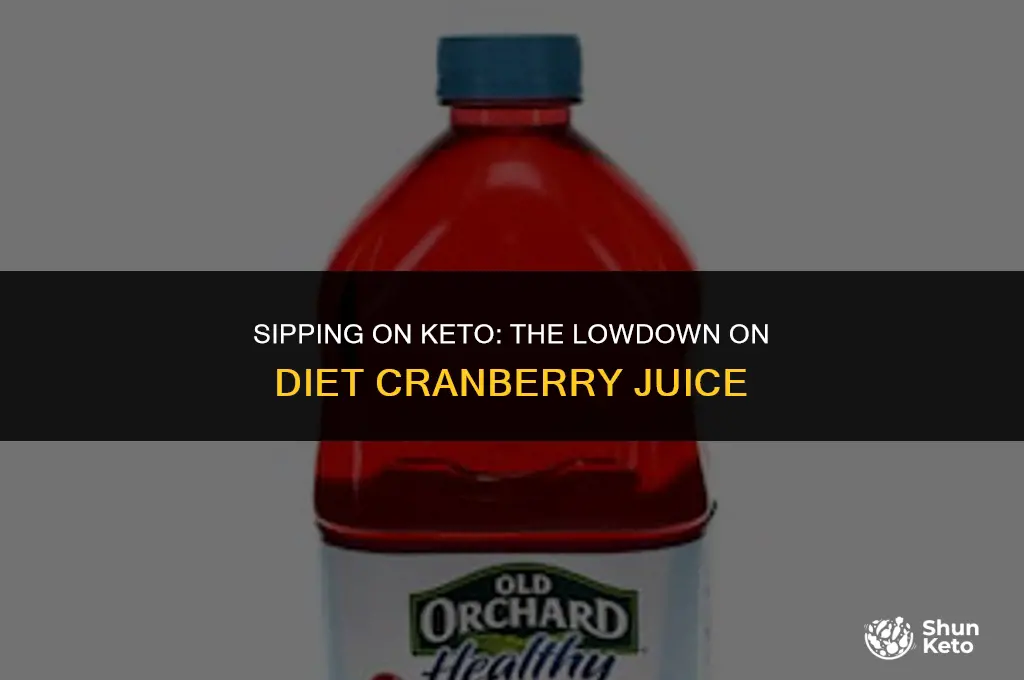 is diet cranberry juice keto friendly
